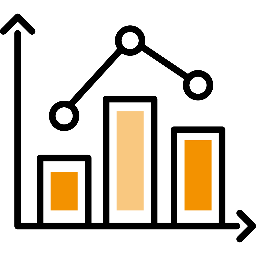 identify trends and correlations icon