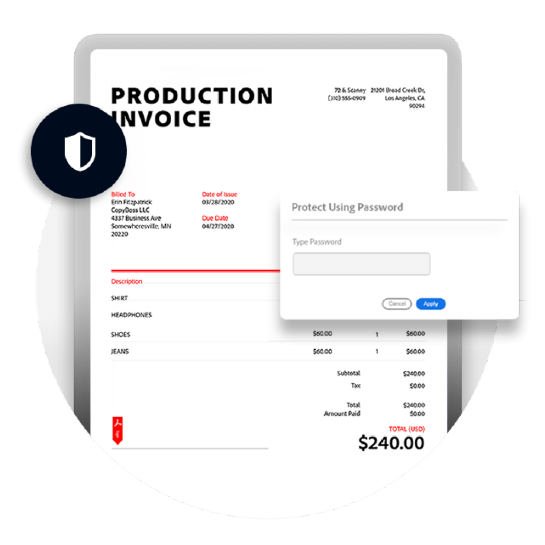 Image visualisation of Adobe Acrobat Sign